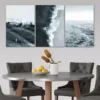 3pcs Ocean Waves View Canvas Framed 50x70cm- High Quality Print 100% Australian Made Wall Canvas Ready to Hang