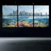 3pcs Ocean City Scene Canvas Framed 50x70cm- High Quality Print 100% Australian Made Wall Canvas Ready to Hang - Image 3