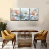 3pcs Pink And White Flowers, Beautiful Wall Art Set Canvas Framed 40x60cm - High Quality Print 100% Australian Made Wall Canvas Ready to Hang - Image 3