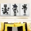 3pcs Many Floating Spheres, TV Shape Wall Art Set Canvas Framed 50x70cm - High Quality Print 100% Australian Made Wall Canvas Ready to Hang - Image 2