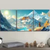3pcs Potala Palace Wall Art Set Canvas Framed 50x70cm - High Quality Print 100% Australian Made Wall Canvas Ready to Hang - Image 3