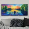 3pcs Abandoned Lake, Wall Art Set Canvas Framed 40x60cm - High Quality Print 100% Australian Made Wall Canvas Ready to Hang - Image 3