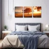 3pcs Facing The Sun Of The Tree Wall Art Set Canvas Framed 40x60cm - High Quality Print 100% Australian Made Wall Canvas Ready to Hang - Image 2