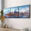 3pcs Snow-capped island (1) Wall Art Set Canvas Framed 40x60cm - High Quality Print 100% Australian Made Wall Canvas Ready to Hang - Image 2