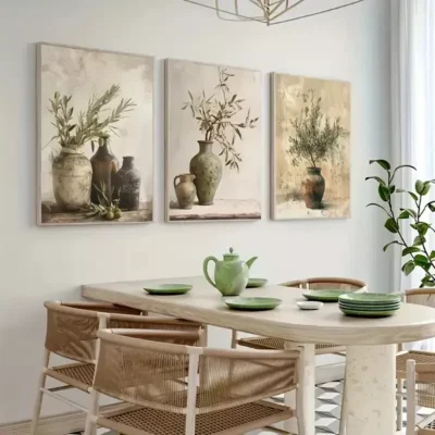 3pcs Modern House Art Canvas Framed 50x70cm- High Quality Print 100% Australian Made Wall Canvas Ready to Hang