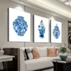 3pcs Artistic Art Of Chinese Ceramics Vases Canvas Framed 50x70cm- High Quality Print 100% Australian Made Wall Canvas Ready to Hang