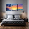 3pcs Coastal Beach Scene Oil Painting Wall Art Set Canvas Framed 40x60cm - High Quality Print 100% Australian Made Wall Canvas Ready to Hang - Image 2