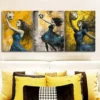 3pcs Football goddess Wall Art Set Canvas Framed 40x60cm - High Quality Print 100% Australian Made Wall Canvas Ready to Hang - Image 3