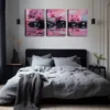 3pcs Water, Pebbles, Orchids Wall Art Set Canvas Framed 40x60cm - High Quality Print 100% Australian Made Wall Canvas Ready to Hang - Image 2