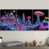 3pcs "Strange Place (3)" Wall Art Set Canvas Framed 50x70cm - High Quality Print 100% Australian Made Wall Canvas Ready to Hang - Image 3