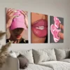3pcs Fashion Girl Abstract Canvas Framed 50x70cm- High Quality Print 100% Australian Made Wall Canvas Ready to Hang