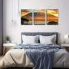 3pcs Sunset & Mountain View Canvas Framed 50x70cm- High Quality Print 100% Australian Made Wall Canvas Ready to Hang - Image 3