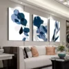 3pcs Abstract Floral Prints for Modern Canvas Framed 50x70cm- High Quality Print 100% Australian Made Wall Canvas Ready to Hang - Image 3
