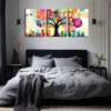 3pcs Abstract Colorful Big Tree Wall Art Set Canvas Framed 40x60cm - High Quality Print 100% Australian Made Wall Canvas Ready to Hang - Image 2