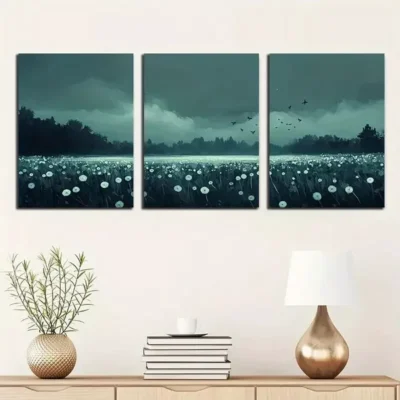 3pcs Charming Dandelion Canvas Framed 50x70cm- High Quality Print 100% Australian Made Wall Canvas Ready to Hang