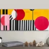 3pcs Luxurious, Line Collages Wall Art Set Canvas Framed 40x60cm - High Quality Print 100% Australian Made Wall Canvas Ready to Hang - Image 3