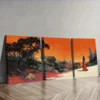 3pcs Strange planet (2), Luxurious Wall Art Set Canvas Framed 50x70cm - High Quality Print 100% Australian Made Wall Canvas Ready to Hang