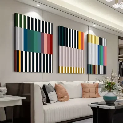 3pcs Modern & Art Deco Style Line Art Canvas Framed 50x70cm- High Quality Print 100% Australian Made Wall Canvas Ready to Hang