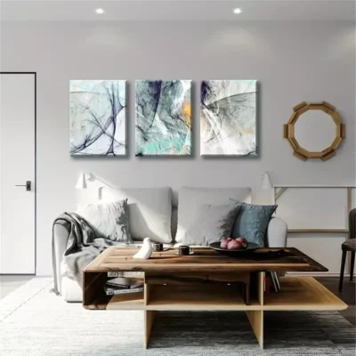 3pcs Abstract Modern Line Canvas Framed 50x70cm- High Quality Print 100% Australian Made Wall Canvas Ready to Hang