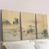 3pcs Ukiyo-e vintage Japanese landscape Wall Art Set Canvas Framed 40x60cm - High Quality Print 100% Australian Made Wall Canvas Ready to Hang