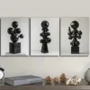 3pcs Many floating spheres Wall Art Set Canvas Framed 40x60cm - High Quality Print 100% Australian Made Wall Canvas Ready to Hang - Image 3