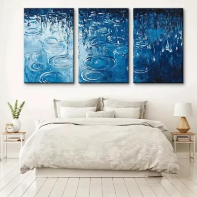 3pcs Abstract Pattern Canvas Framed 50x70cm - High Quality Print 100% Australian Made Wall Canvas Ready to Hang