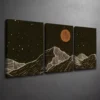 3pcs Modern Line Art Canvas Framed 50x70cm- High Quality Print 100% Australian Made Wall Canvas Ready to Hang