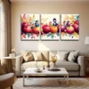 3pcs Vibrant Leaves and Apples Wall Art Set Canvas Framed 40x60cm - High Quality Print 100% Australian Made Wall Canvas Ready to Hang