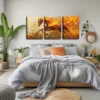 3pcs  Fiery Horse Painting Wall Art Set Canvas Framed 40x60cm - High Quality Print 100% Australian Made Wall Canvas Ready to Hang - Image 2
