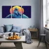 3pcs stars fantasy Universe anime style Wall Art Set Canvas Framed 40x60cm - High Quality Print 100% Australian Made Wall Canvas Ready to Hang - Image 3