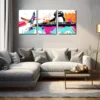 3pcs Animal music writer Children's fun style Wall Art Set Canvas Framed 50x70cm - High Quality Print 100% Australian Made Wall Canvas Ready to Hang - Image 3