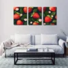 3pcs Beautiful Strawberry Light Style Wall Art Set Canvas Framed 40x60cm - High Quality Print 100% Australian Made Wall Canvas Ready to Hang