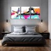 3pcs Animal music writer Children's fun style Wall Art Set Canvas Framed 50x70cm - High Quality Print 100% Australian Made Wall Canvas Ready to Hang - Image 2