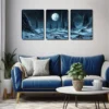 3pcs Realistic Rocky Landscape Wall Art Set Canvas Framed 50x70cm - High Quality Print 100% Australian Made Wall Canvas Ready to Hang - Image 3