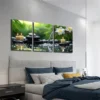 3pcs Green Plants Light Elegant Style Wall Art Set Canvas Framed 40x60cm - High Quality Print 100% Australian Made Wall Canvas Ready to Hang - Image 3