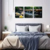 3pcs Quiet Natural Scene Elegant Style Wall Art Set Canvas Framed 40x60cm - High Quality Print 100% Australian Made Wall Canvas Ready to Hang - Image 3