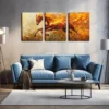 3pcs  Fiery Horse Painting Wall Art Set Canvas Framed 40x60cm - High Quality Print 100% Australian Made Wall Canvas Ready to Hang - Image 3
