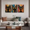 3pcs The Doll Cats Wall Art Set Canvas Framed 40x60cm - High Quality Print 100% Australian Made Wall Canvas Ready to Hang - Image 2