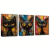 3pcs The Doll Cats Wall Art Set Canvas Framed 40x60cm - High Quality Print 100% Australian Made Wall Canvas Ready to Hang - Image 3
