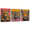 3pcs The Tigers with Colorful Graffiti Wall Art Set Canvas Framed 40x60cm - High Quality Print 100% Australian Made Wall Canvas Ready to Hang - Image 3