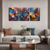 3pcs The Butterflies Multicolor Wall Art Set Canvas Framed 40x60cm - High Quality Print 100% Australian Made Wall Canvas Ready to Hang - Image 2