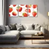 3pcs Vibrant Red Strawberries with Green Leaves  Wall Art Set Canvas Framed 40x60cm - High Quality Print 100% Australian Made Wall Canvas Ready to Hang - Image 2