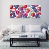 3pcs Colorful Berries Vivid Spray Wall Art Set Canvas Framed 50x70cm - High Quality Print 100% Australian Made Wall Canvas Ready to Hang
