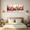 3pcs Vibrant Leaves and Apples Wall Art Set Canvas Framed 40x60cm - High Quality Print 100% Australian Made Wall Canvas Ready to Hang - Image 2