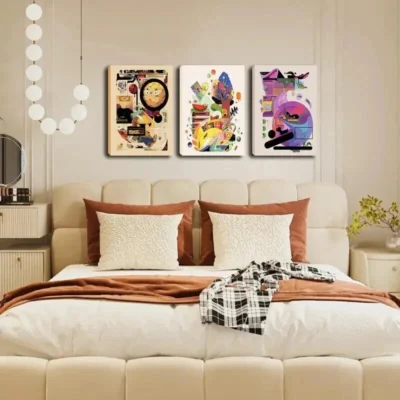 3pcs Water-based eco-The fantastic stories Wall Art Set Canvas Framed 40x60cm - High Quality Print 100% Australian Made Wall Canvas Ready to Hang