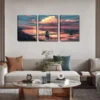 3pcs Abstract Striped Wall Art Set Canvas Framed 40x60cm - High Quality Print 100% Australian Made Wall Canvas Ready to Hang - Image 3
