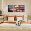 3pcs Abstract Striped Wall Art Set Canvas Framed 40x60cm - High Quality Print 100% Australian Made Wall Canvas Ready to Hang