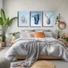 3pcs  Ice and Snow Style Animal Wall Art Set Canvas Framed 40x60cm - High Quality Print 100% Australian Made Wall Canvas Ready to Hang - Image 3