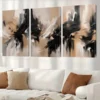 3pcs Abstract Canvas Wall Art Set Canvas Framed 50x70cm - High Quality Print 100% Australian Made Wall Canvas Ready to Hang - Image 2