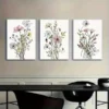 3pcs Watercolor Flower Canvas Framed 50x70cm - High Quality Print 100% Australian Made Wall Canvas Ready to Hang - Image 2